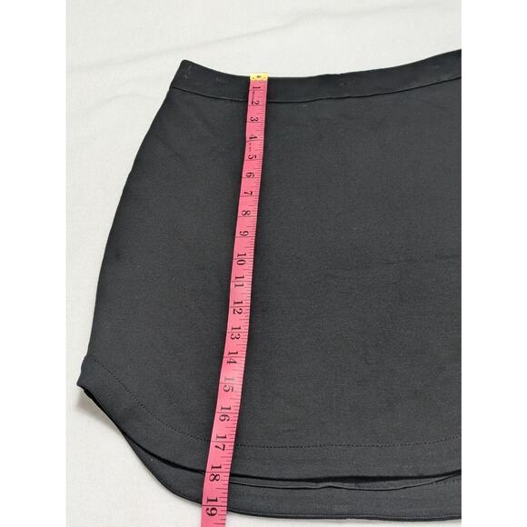 Trina Turk skirt Scoop Hem Black Womens Size 2 Classic Work Office Party Zipper - Picture 7 of 8